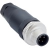 SICK Industrial Circular Connector, 4 Contacts, Male Cable Plug, M12 Connector, 250V, 4A, IP67 STE-1204-G / 6009932