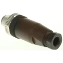 SICK Industrial Circular Connector, 4 Contacts, Male Cable Plug, M12 Connector, 250V, 4A, IP67 STE-1204-G / 6009932