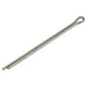 RS PRO 25.4 mm Bright Zinc Steel Split Pin, 1.2 mm Diameter 270-108