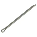 RS PRO 25.4 mm Bright Zinc Steel Split Pin, 1.2 mm Diameter 270-108