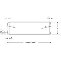 RS PRO 2.5 mm Diameter Plain Mild Steel Parallel Dowel Pin 10 mm Long 270-524