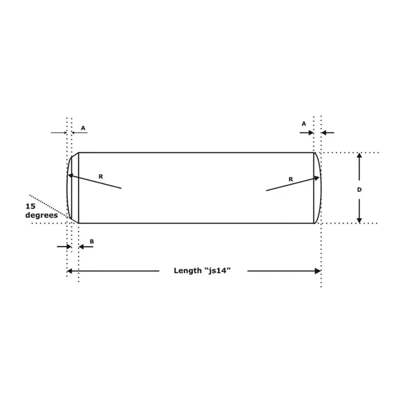 RS PRO 2.5 mm Diameter Plain Mild Steel Parallel Dowel Pin 10 mm Long 270-524