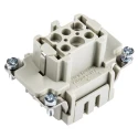 HARTING Heavy Duty Power Connector Insert 10A Han ES Series Female 6 Contacts 500V 09330062716
