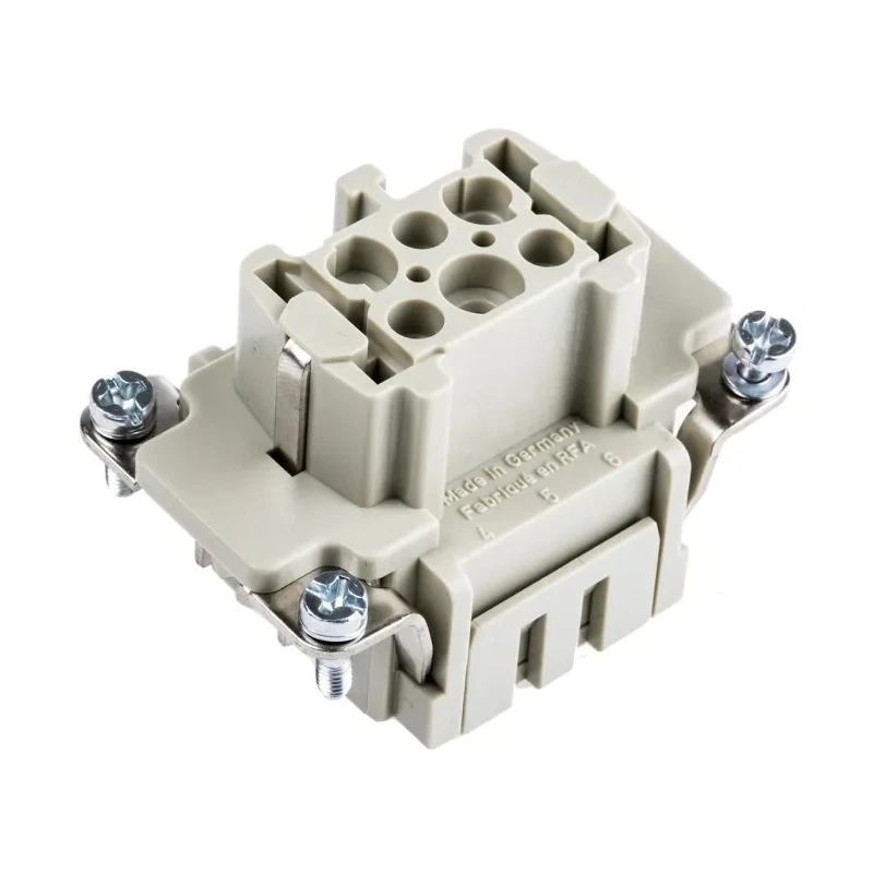 HARTING Heavy Duty Power Connector Insert 10A Han ES Series Female 6 Contacts 500V 09330062716