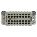 HARTING Heavy Duty Power Connector Insert 16 Contacts 16A 500V Han ES Series Male Mount Cable 09330162616
