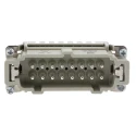 HARTING Heavy Duty Power Connector Insert 16 Contacts 16A 500V Han ES Series Male Mount Cable 09330162616
