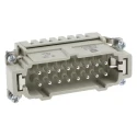 HARTING Heavy Duty Power Connector Insert 16 Contacts 16A 500V Han ES Series Male Mount Cable 09330162616