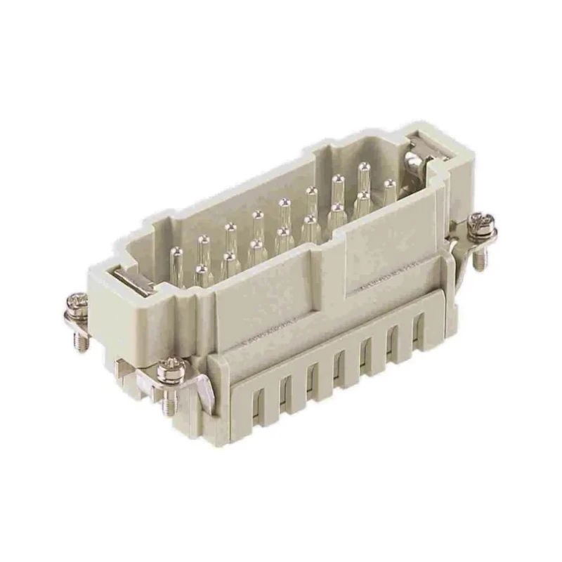 HARTING Heavy Duty Power Connector Insert 16 Contacts 16A 500V Han ES Series Male Mount Cable 09330162616