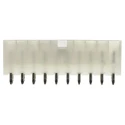Molex Mini-Fit Jr Series Vertical Through Hole PCB Header, 20 Contacts, 9A Current, 4.2 mm Pitch, 2 Row, Shrouded 39-28-1203