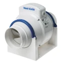 Vent-Axia ACM In Line Mount Duct Fan 256 m³/h Airflow 23 dBA Noise Level Duct Size 100 mm ACM100