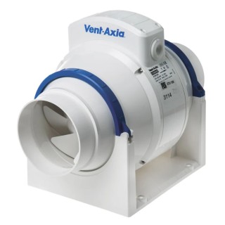 Vent-Axia ACM In Line Mount Duct Fan 256 m³/h Airflow 23 dBA Noise Level Duct Size 100 mm ACM100