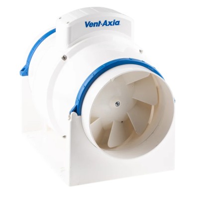 Vent-Axia ACM Round In-Line Extractor Fan, 522 m³/h Air Flow, 35 dBA Noise Level, 150 mm Duct Size ACM150