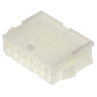 Molex Mini-Fit Jr Male Connector Housing 14 Way 2 Row 4.2 mm Pitch Nylon Panel Mount 39-01-2141