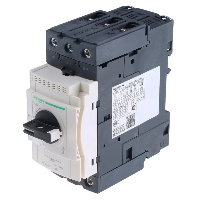 Schneider Electric TeSys GV Thermal Circuit Breaker 3-Pole 40A Current Rating 690V AC Thermal Magnetic Tripping GV3L40
