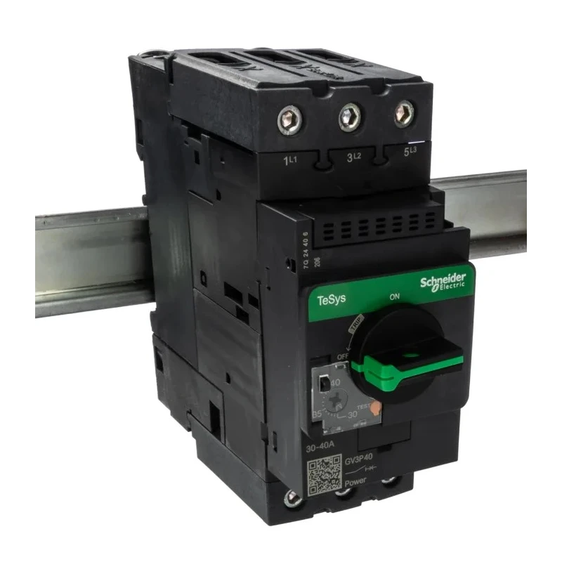 Schneider Electric TeSys GV Thermal Circuit Breaker 40A Current Rating 3-Pole Direct Mount GV3P40