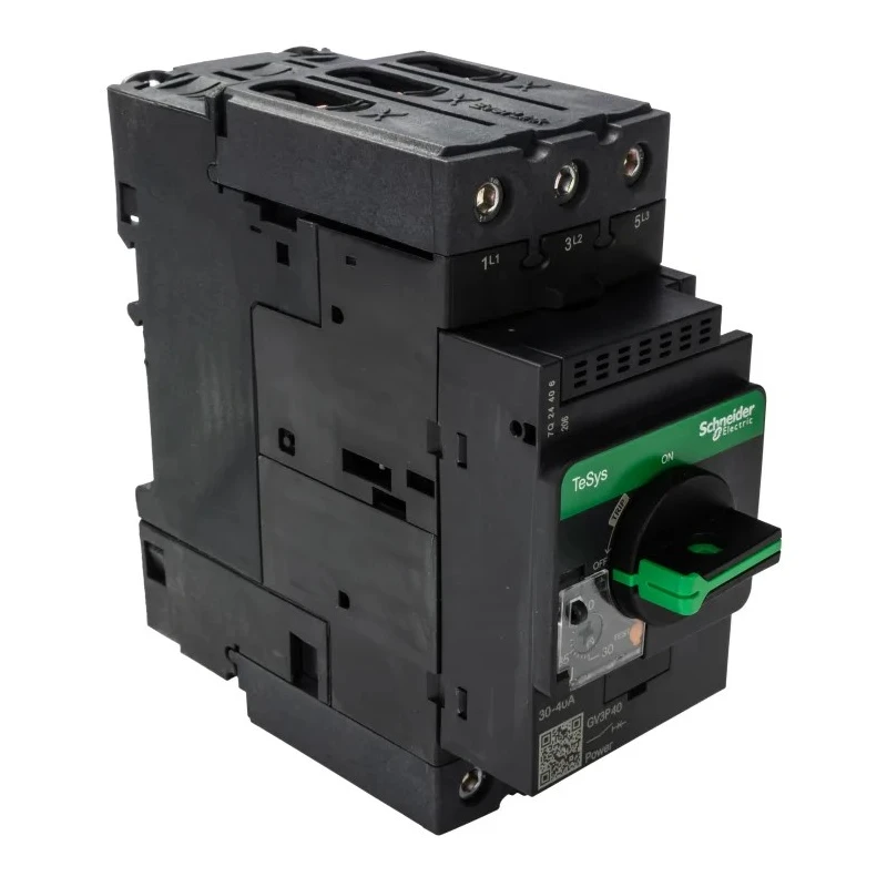Schneider Electric TeSys GV Thermal Circuit Breaker 40A Current Rating 3-Pole Direct Mount GV3P40
