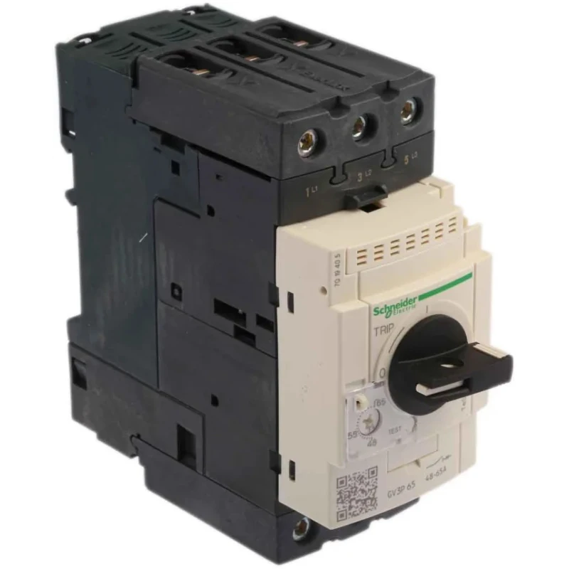 Schneider Electric TeSys GV Thermal Circuit Breaker 65A Current Rating 3-Pole Direct Mount GV3P65