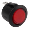 RS PRO Illuminated SPST On-Off 10A Panel Mount Rocker Switch Nylon Housing Red Actuator 273-003