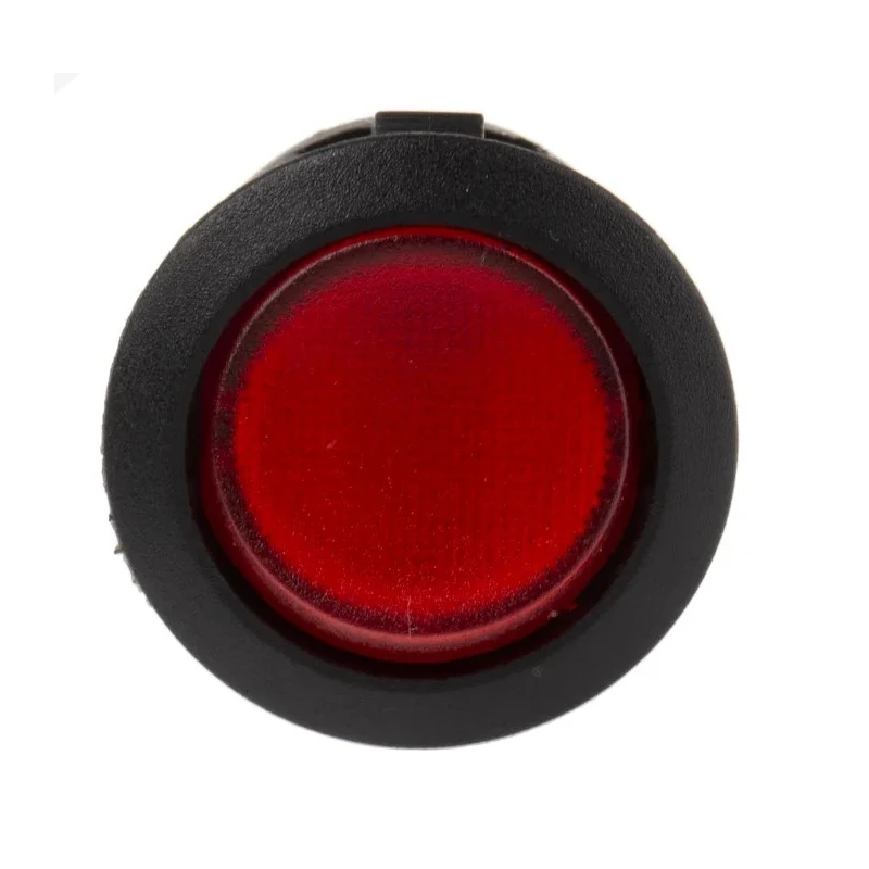 RS PRO Illuminated SPST On-Off 10A Panel Mount Rocker Switch Nylon Housing Red Actuator 273-003