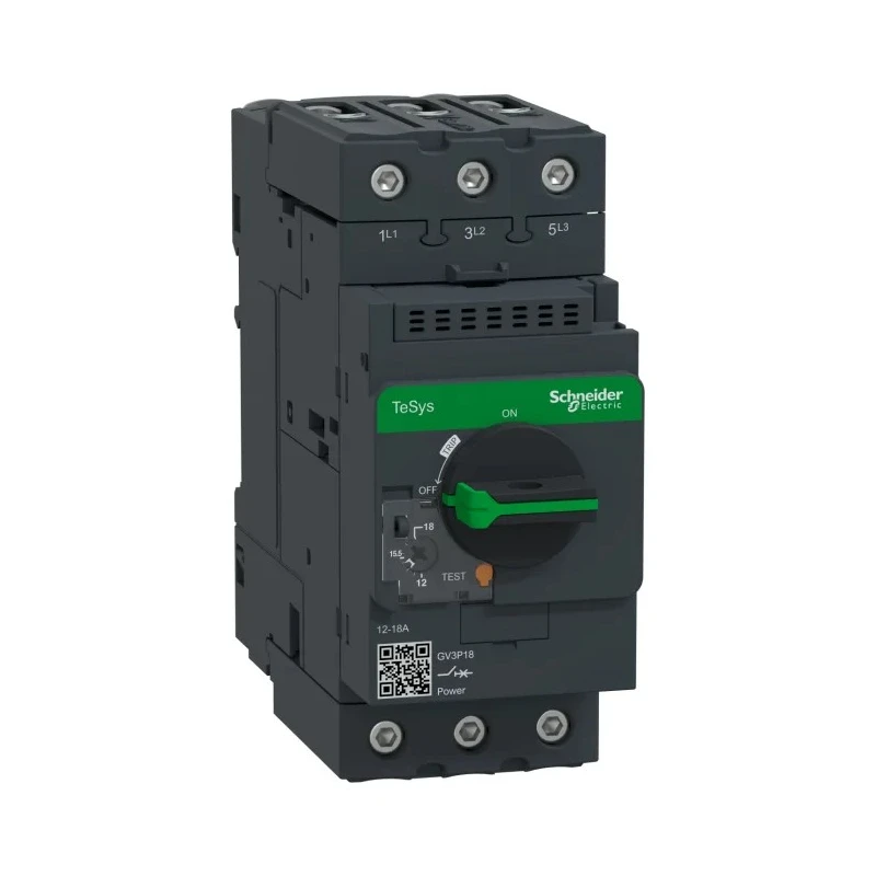 Schneider Electric TeSys GV Thermal Circuit Breaker 18A Current Rating 3-Pole 690V AC Thermal Magnetic Tripping GV3P18