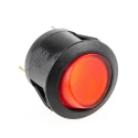 RS PRO Illuminated SPST Red On-Off Rocker Switch Panel Nylon Housing Quick Connect Terminals 273-025