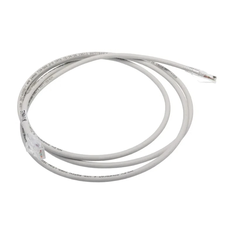 Molex CES PCD Cat6 Ethernet Cable, Unshielded, 2 m Length, Grey PVC Jacket, 24 AWG Stranded Copper Wire 