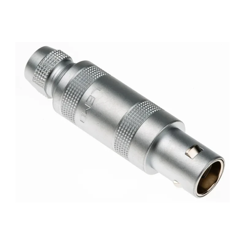 LEMO Circular Connector 4 Contacts Cable Mount Plug Male 12 mm IP50 Brass Gold Plated FFA.1S.304.CLAC62