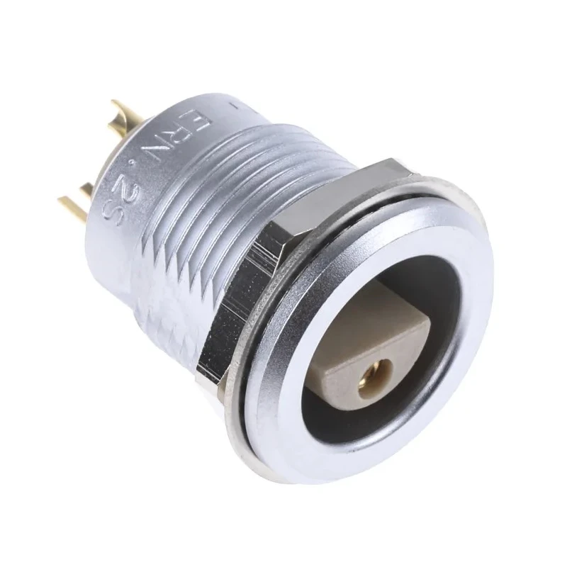LEMO Circular Connector 2 Contacts Panel Mount Socket Female IP50 18 mm 2S Series ERN.2S.302.CLL