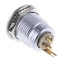 LEMO Circular Connector 2 Contacts Panel Mount Socket Female IP50 18 mm 2S Series ERN.2S.302.CLL