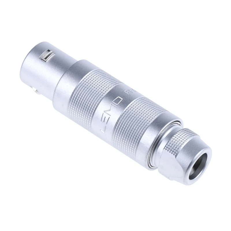 LEMO Industrial Circular Connector Cable Mount 4 Contacts Plug Male 14.8 mm 2400V IP50 Brass Housing FFA.2S.304.CLAC62