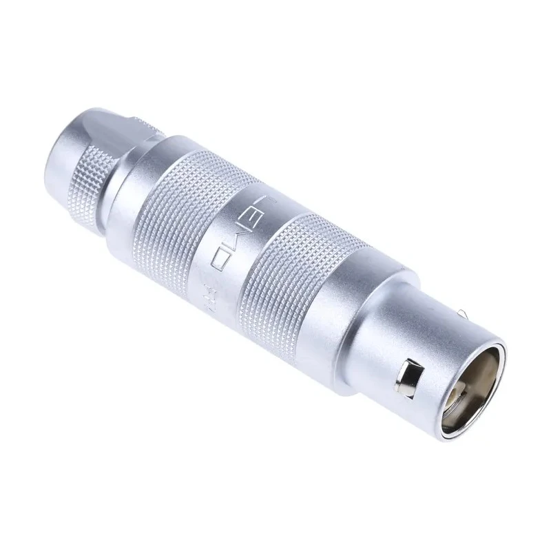 LEMO Industrial Circular Connector Cable Mount 4 Contacts Plug Male 14.8 mm 2400V IP50 Brass Housing FFA.2S.304.CLAC62
