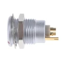 LEMO Circular Connector 2 Contacts Panel Mount 14 mm Socket Female IP50 Brass 15A Voltage 2120V ENG.1B.302.CLL