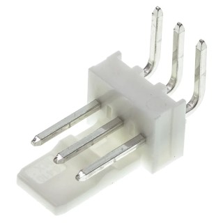 Molex KK 254 Series Right Angle Through Hole Pin Header 3 Contact 2.54 mm Pitch 1 Row Unshrouded 22-05-7038