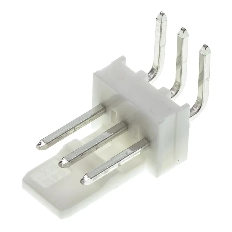 Molex KK 254 Series Right Angle Through Hole Pin Header 3 Contact 2.54 mm Pitch 1 Row Unshrouded 22-05-7038