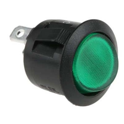 RS PRO Illuminated SPST On-Off Rocker Switch Panel 24V DC 10A Nylon Housing 273-019
