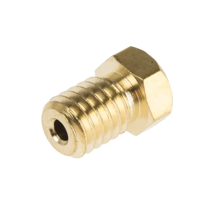 RS PRO 3D Printer Part Nozzle Brass, 0.3 mm, Thread Size M6 173-4715