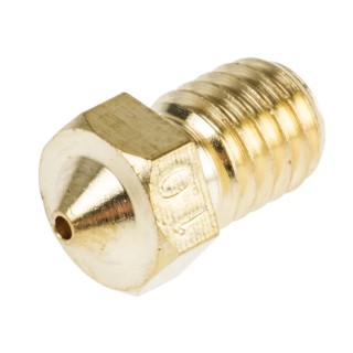 RS PRO Brass 3D Printer Part Nozzle 1 mm Thread Size M6 173-4719