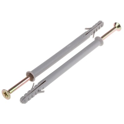 RS PRO Nylon Frame Fixing 8 mm Drill Diameter 120 mm Length for Concrete and Masonry Applications 275-787