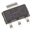 DiodesZetex P-Channel MOSFET Type Enhancement, 450 mA, 60 V, 4-Pin SOT-223 ZVP2106GTA