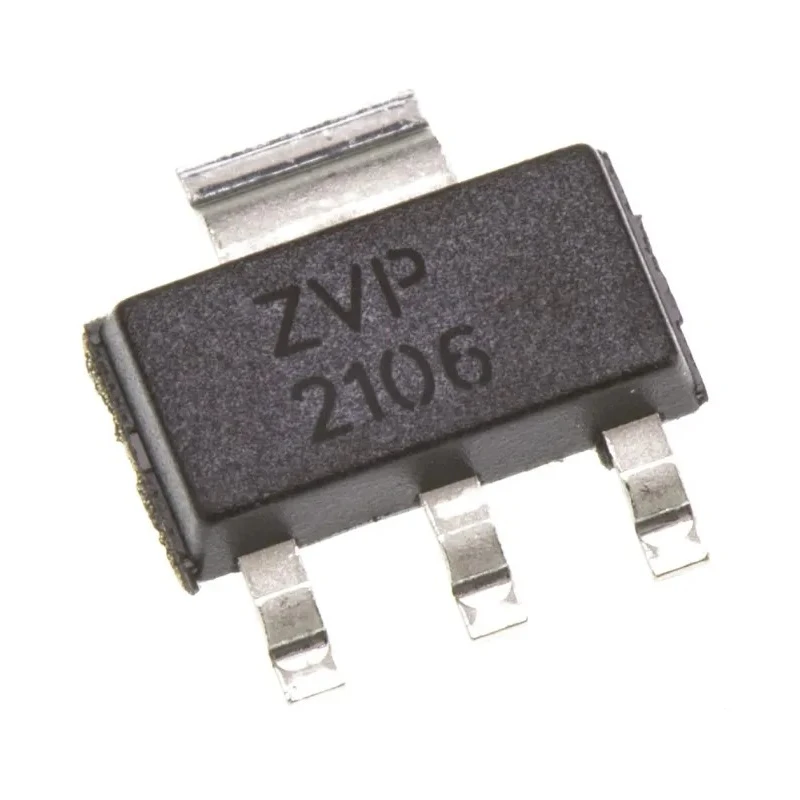 DiodesZetex P-Channel MOSFET Type Enhancement, 450 mA, 60 V, 4-Pin SOT-223 ZVP2106GTA