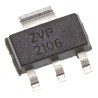 DiodesZetex P-Channel MOSFET Type Enhancement, 450 mA, 60 V, 4-Pin SOT-223 ZVP2106GTA