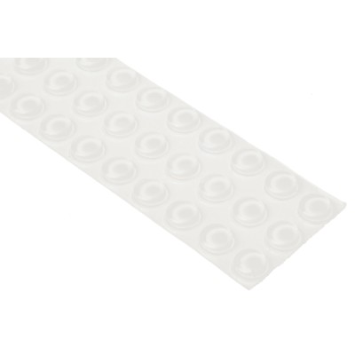 RS PRO Cylindrical Polyurethane Self-Adhesive Feet 9.5mm Diameter, Thickness 3.2mm, Operating Temperature -40°C to 173-5952