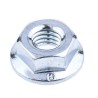RS PRO Bright Zinc Stainless Steel Flanged Hex Nut M6, Flange Diameter 14.20mm, Overall Height 6.0mm DIN 6923 275-541