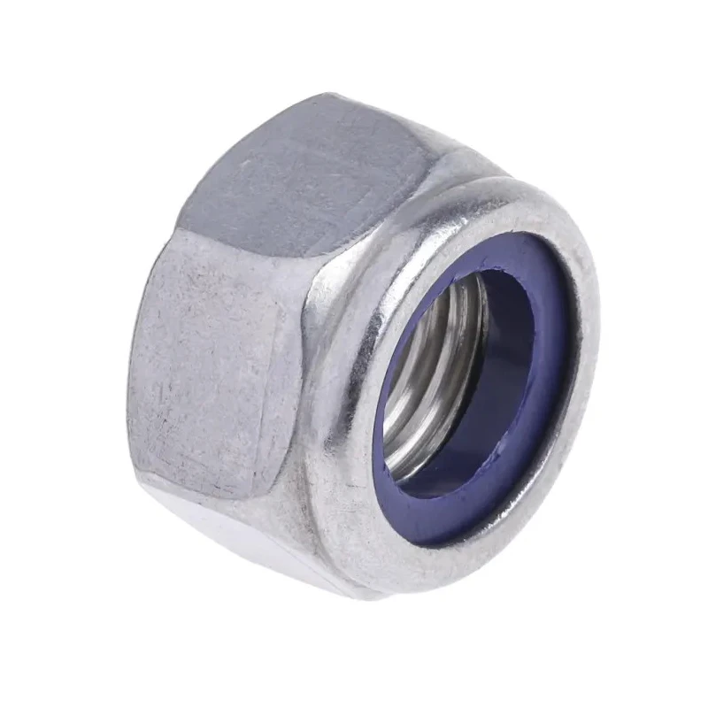 RS PRO Plain Stainless Steel Locknut Nylon Insert DIN 985 M16 24mm Width 16mm Height 275-692