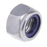 RS PRO Plain Stainless Steel Locknut Nylon Insert DIN 985 M16 24mm Width 16mm Height 275-692