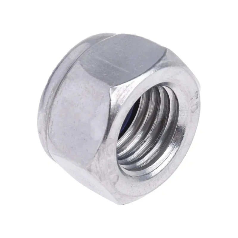 RS PRO Plain Stainless Steel Locknut Nylon Insert DIN 985 M16 24mm Width 16mm Height 275-692