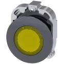 Siemens Yellow Pilot Light 30 mm Cutout Flush Mount Metal Bezel SIRIUS ACT 3SU1061-0JD30-0AA0