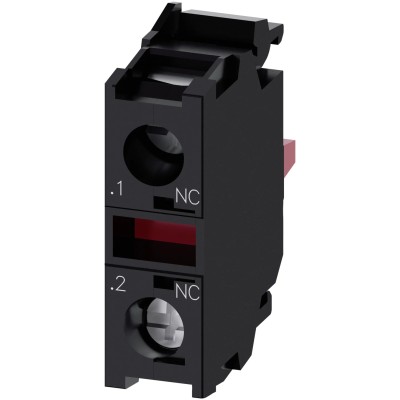 Siemens SIRIUS ACT 3SU14 Series Contact Block 1 NC Screw Terminal 500 V AC/DC 10A 3SU1400-1AA10-1MA0
