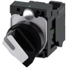 Siemens Selector Switch Illuminated 2 Positions SPST Latching 22 mm Cutout Diameter 3SU1100-2BF60-3BA0