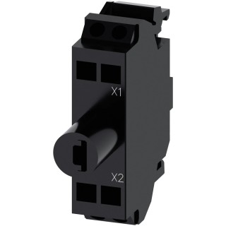 Siemens SIRIUS ACT 3SU14 Series LED Light Block 24 V AC/DC Green, Spring Loaded Terminal 3SU1401-2BB40-3AA0